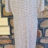 1970's Day Dress, Floral Print, polyester, handmade, size 16 - Image 4