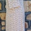 1970's Day Dress, Floral Print, polyester, handmade, size 16 - Image 5