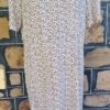 1970's Day Dress, Floral Print, polyester, handmade, size 16 - Image 6