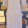 1970's Day Dress, Floral Print, polyester, handmade, size 16 - Image 10