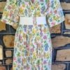 1950's House Coat, Floral Print, Cotton, by 'Models Coat', size 24-26 - Image 3