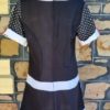 1960's Inspired Mod Dress & headband, Black/white, handmade, size 16 - Image 4