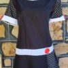 1960's Inspired Mod Dress & headband, Black/white, handmade, size 16 - Image 5