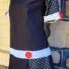 1960's Inspired Mod Dress & headband, Black/white, handmade, size 16 - Image 7