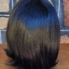 Wig, Shoulder length black with fringe, synthetic, 'New', by 'Fun Wigs' - Image 5