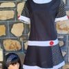 1960's Inspired Mod Dress & headband, Black/white, handmade, size 16 - Image 10