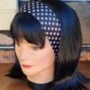 1960's Inspired Mod Dress & headband, Black/white, handmade, size 16 - Image 8