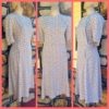 1970's Day Dress, Floral Print, polyester, handmade, size 16