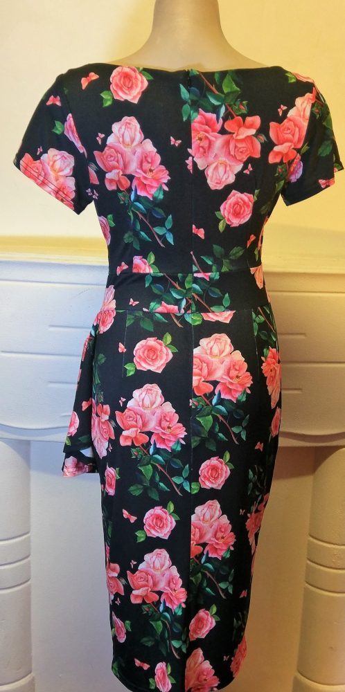 Wiggle Dress, 50’s Inspired, ‘Elsie Beautiful Roses’ by ‘Lady V of ...